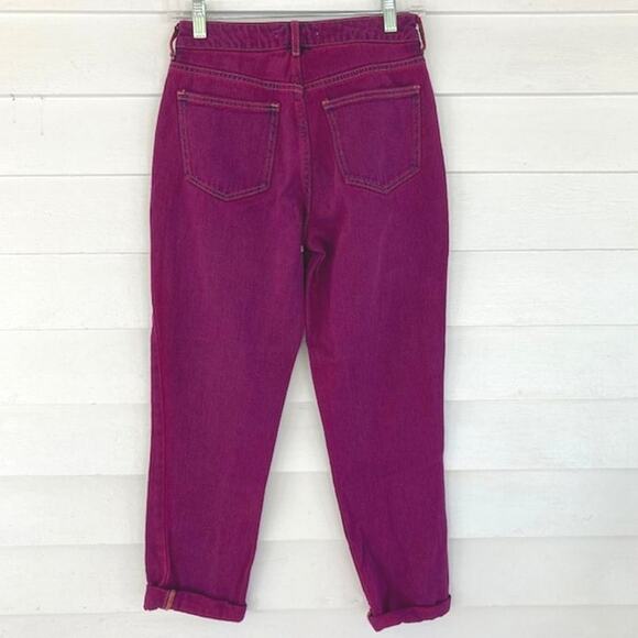 PacSun NEW Violet Pink Purple Stone Wash Straight Leg Mom Denim Jean 23 - Picture 4 of 6